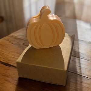 Pumpkin Shaped Goatsmilk Soap, 1 Decorative Bar